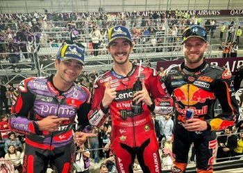 Hasil Race MotoGP Qatar 2024: Bagnaia Menang, Marquez Nyaris Podium!