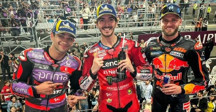 Hasil Race MotoGP Qatar 2024: Bagnaia Menang, Marquez Nyaris Podium!