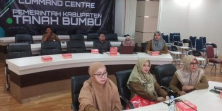 Pemkab Tanbu Ikuti Zoom Meeting Rakor Pengendalian Inflasi