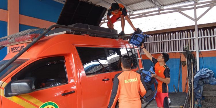 Diduga Tenggelam, Warga Kandangan Dalam Pencarian Tim Basarnas Banjarmasin