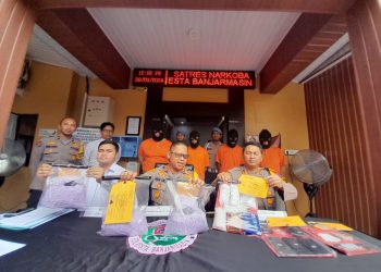 Polresta Banjarmasin Gagalkan Peredaran 13.697 Butir Ekstasi Lintas Provinsi