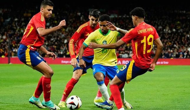 Spanyol vs Brasil: Berbalas Gol, Pertandingan Berakhir Imbang 3-3