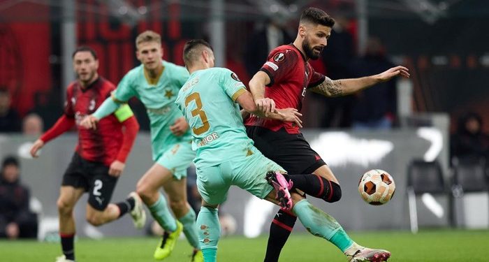 Liga Europa: AC Milan vs Slavia Praha, Rossoneri Menang 4-2