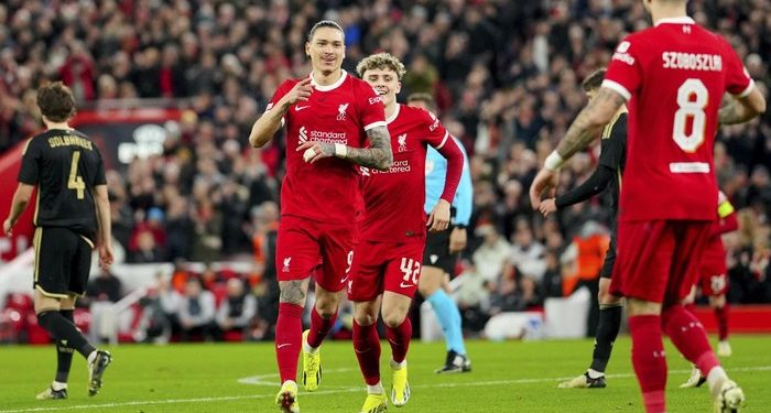 Bantai Sparta Praha 6-1, Liverpool Melaju ke Perempatfinal Liga Europa