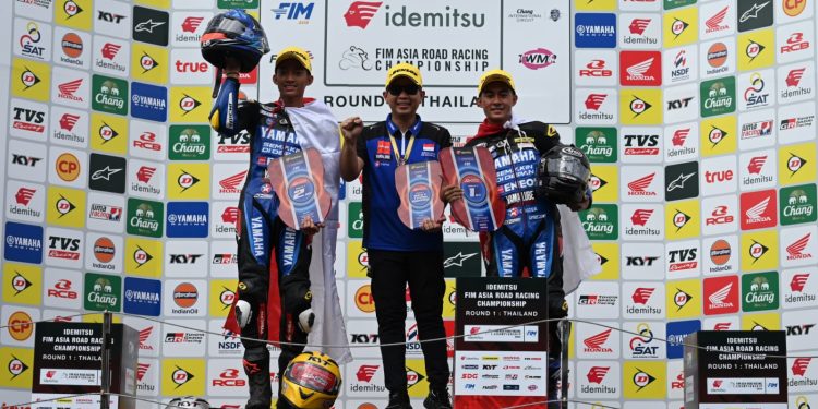 Tim YRI Borong Podium 1-2 AP250, Wahyu Nugroho Rookie Terbaik Seri 1 ARRC 2024 Thailand