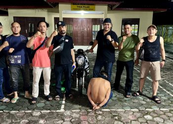 Aksinya Terekam CCTV, Pelaku Curanmor Diciduk Buser Banjarmasin Tengah