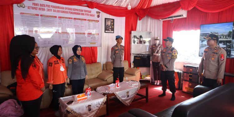Jelang Idul Fitri 1445 H, PJU Polres Kotabaru Cek Kesiapan Pos Pengamanan