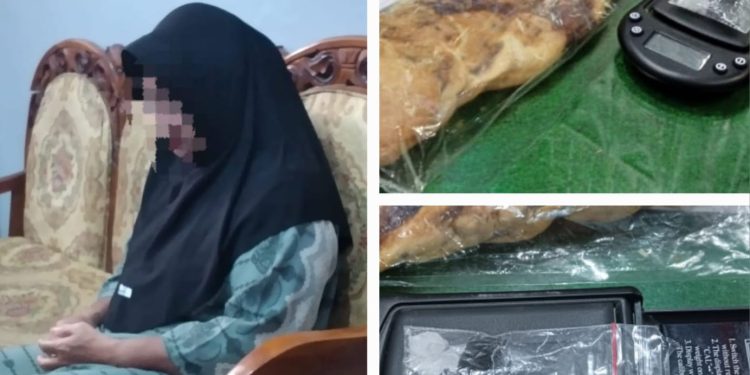 Wanita Ini Diamankan Petugas Lapas Kotabaru, Ditemukan Sabu Dalam Paket Takjil