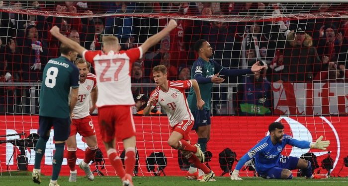 Bayern Munich vs Arsenal: Gol Joshua Kimmich Antar Die Roten Lolos Semifinal!