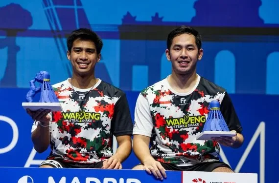Sabar/Reza Juara Ganda Putra Spain Masters 2024