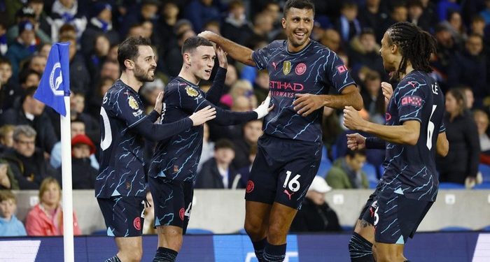 Brighton vs Man City: Menang 4-0, The Citizens Pelan-Pelan ke Puncak Klasemen