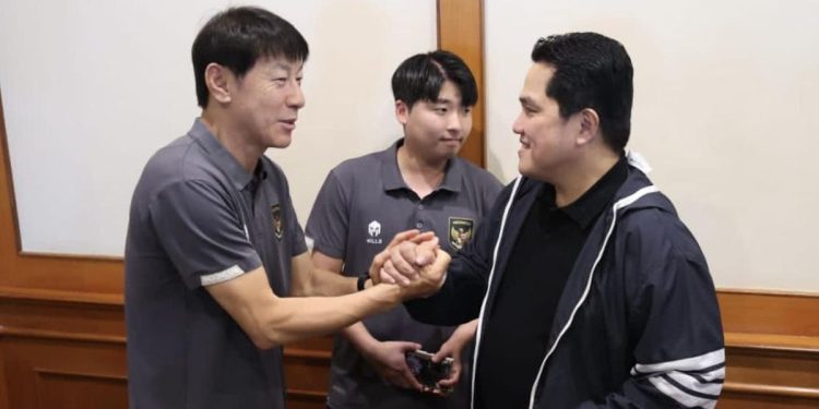 Tekankan soal Target, Erick Thohir Siap Perpanjang Kontrak Shin Tae-yong hingga 2027!