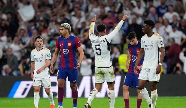 Real Madrid vs Barcelona di Liga Spanyol: Gol Telat Jude Bellingham Menangkan Los Blancos