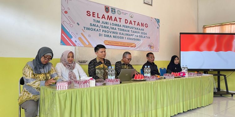 Lomba Perpustakaan Sekolah, Tim Penilai Sambangi SMAN 1 Angsana