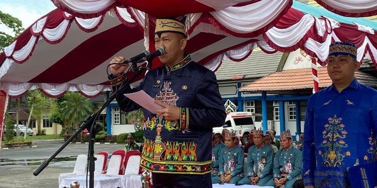 Pemkab Kapuas Peringati Harjad Ke-67 Provinsi Kalteng, Septedy Jadi Inspektur Upacara