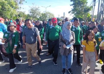 May Day 2024, Erlin Hardi Jalan Santai Bersama Buruh dan Masyarakat