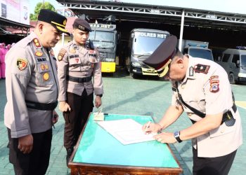 Sertijab Wakapolres HST, I Nyoman Widiarsana Gantikan Sudarno