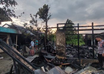 Kebakaran di Jalan Veteran Banjarmasin, 2 Rumah Jadi Arang