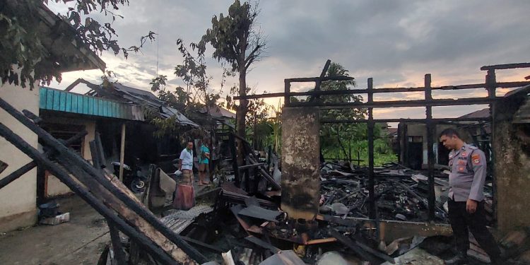 Kebakaran di Jalan Veteran Banjarmasin, 2 Rumah Jadi Arang