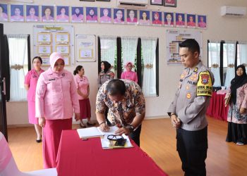 Lomba Kebersihan, Tim Penilai Polda Kalsel Kunjungi Polres Kotabaru