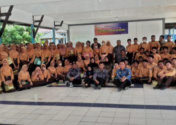 BPBD Sosialisasi Penanggulangan Bencana di SMPN 1 Kotabaru