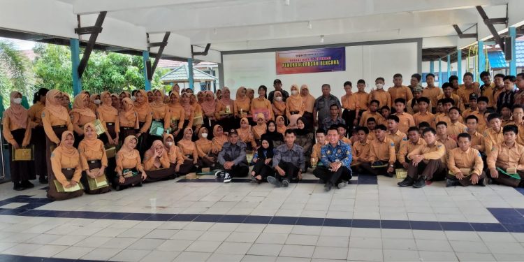 BPBD Sosialisasi Penanggulangan Bencana di SMPN 1 Kotabaru