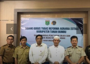 Pemkab Tanbu Ikuti Sidang Gugus Tugas Reforma Agraria
