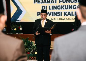 9 Pejabat Tinggi Pratama Dilantik, Paman Birin: Cepat Beradaptasi dan Senantiasa Berinovasi