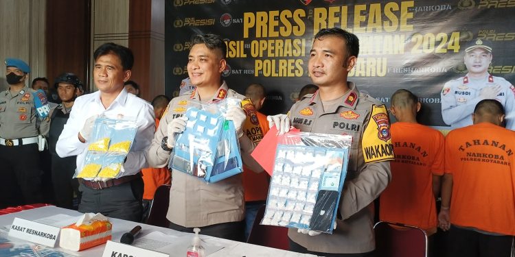 22 Tersangka Terjaring Operasi Antik Intan, 55,32 Gram Sabu dan Ribuan Butir Obat Terlarang Diamankan