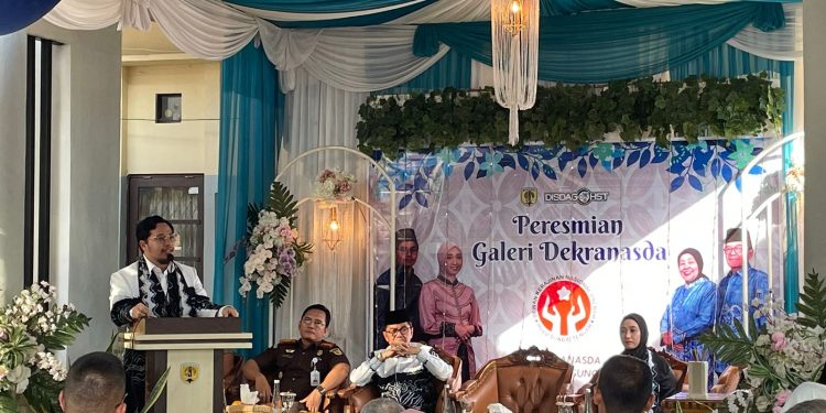 Resmikan Galeri Dekranasda, Aulia Ajak Masyarakat Beli Produk Olahan Pengrajin HST