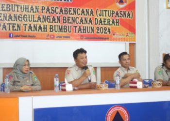 BPBD Tanbu Buka Pelatihan Pengkajian Kebutuhan Pasca Bencana