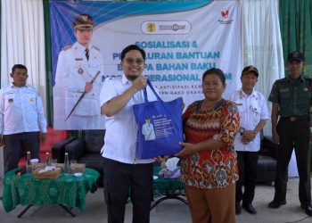 Aulia Serahkan Bantuan Bahan Baku Modal Operasional untuk Pelaku UMKM