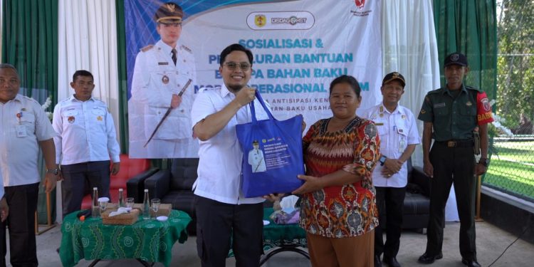 Aulia Serahkan Bantuan Bahan Baku Modal Operasional untuk Pelaku UMKM