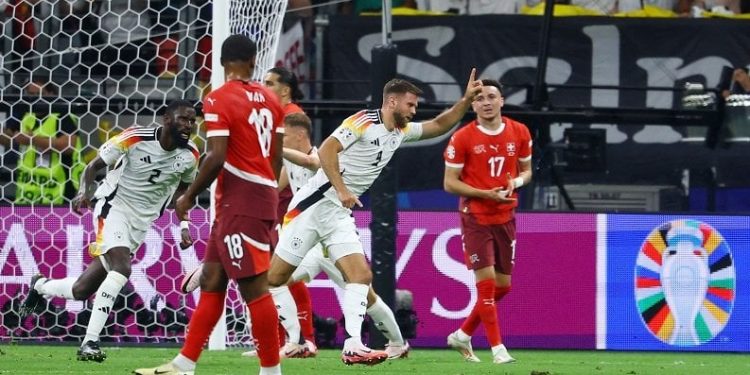 Swiss vs Jerman di Euro 2024: Imbang 1-1, Gol Telat Niclas Fullkrug Bawa Der Panzer Juarai Grup A