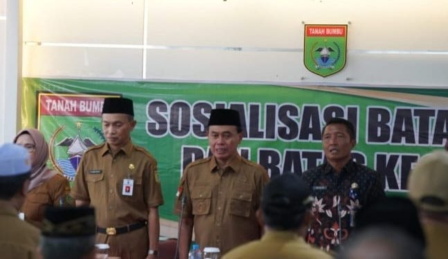 Tegakkan Tertib Administrasi, Pemkab Tanbu Sosialisasikan Batas Daerah