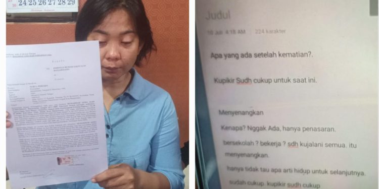 Sebelum Akhiri Hidup Korban Sempat “Curhat” di HP, Begini Isinya