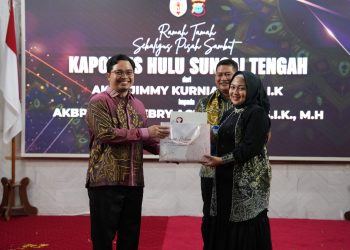 Aulia Hadiri Ramah Tamah dan Pisah Sambut Kapolres HST