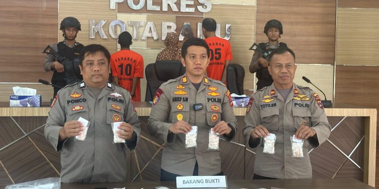 Tiga Pengedar Obat Terlarang di Pulau Laut Sigam Ditangkap