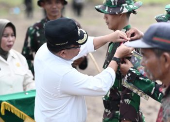 Erlin Hardi Hadiri Pembukaan TMMD Ke-121 di Desa Manyahi