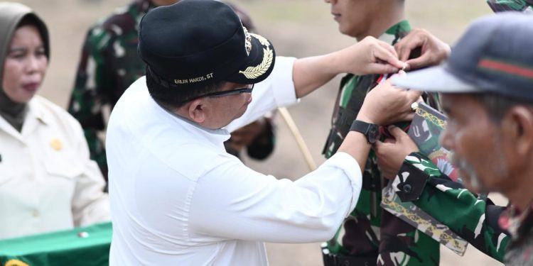 Erlin Hardi Hadiri Pembukaan TMMD Ke-121 di Desa Manyahi