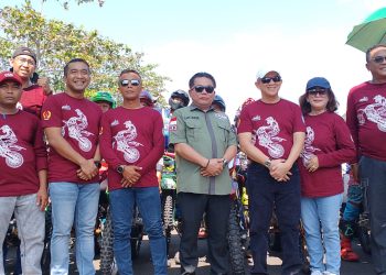 Ratusan Rider Trail Jelajah Sembilan Desa di Kecamatan Basarang