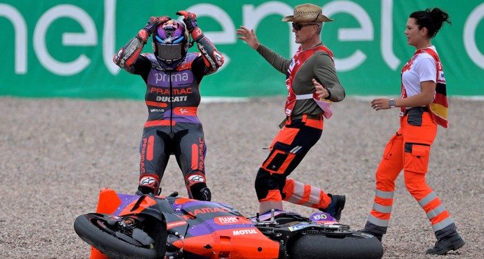 Jorge Martin Frustrasi Usai Crash Jelang Finis