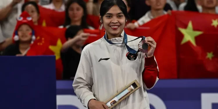 Medali Olimpiade Gregoria Disebut Hasil Giveaway, Pelatih Tunggal Putri: Dia Tidak Terganggu