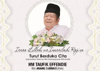 HM Taufik Effendie Tutup Usia, Paman Birin Sampaikan Belasungkawa