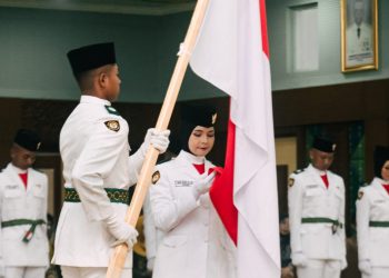 Noor Azkya Allima, Putri Paman Birin Dikukuhan Menjadi Paskibraka