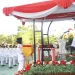 Wabup Tanbu Pimpin Upacara Penurunan Bendera Merah Putih