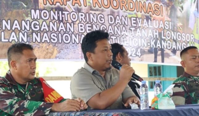 Terkait Penanganan Longsor Mantewe, BPBD Tanbu Akan Konsultasi ke Kementerian PUPR dan BNPB