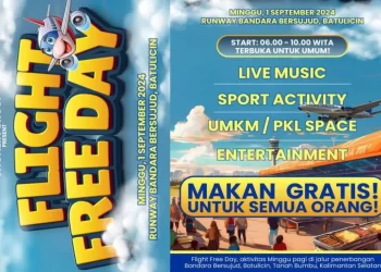 Yuk Kunjungi Flight Free Day di Runway Bandara Bersujud, Ada Musik, Kuliner dan Olahraga
