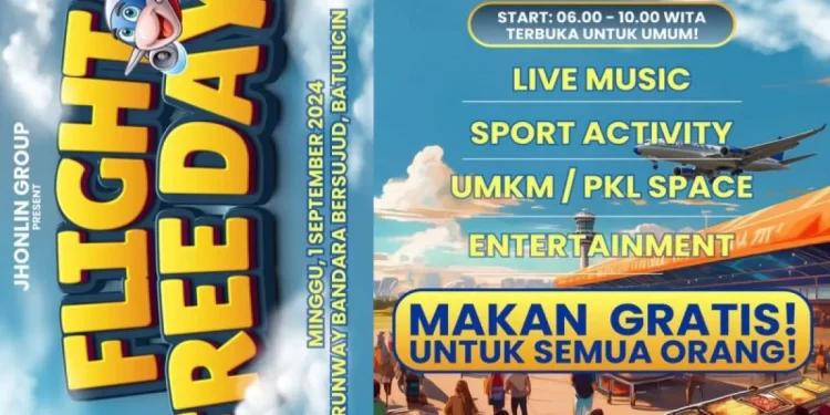 Yuk Kunjungi Flight Free Day di Runway Bandara Bersujud, Ada Musik, Kuliner dan Olahraga