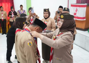 Ketua Kwartir Cabang Kotabaru Buka KMD dan KML